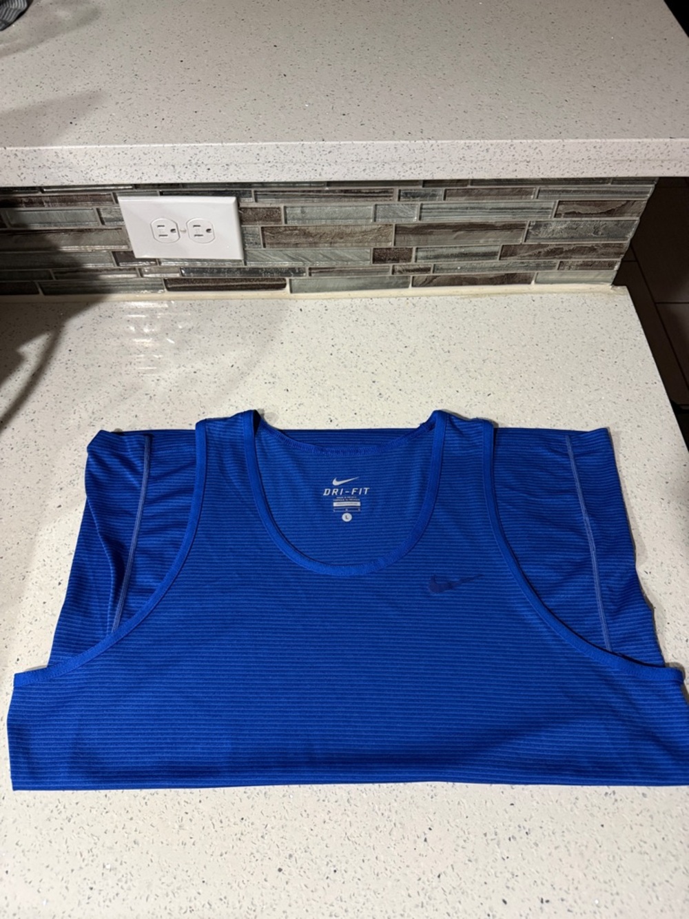 Nike Royal Blue Dri-FIT Athletic Tank Top
